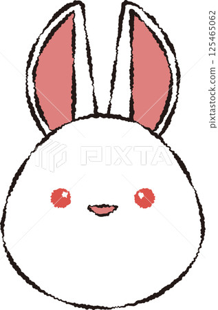 Rabbit (with line drawing) 125465062