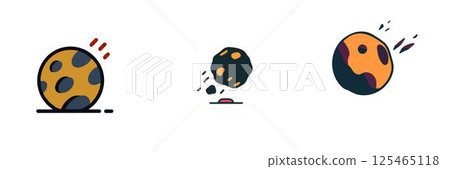 Cosmic Planetary Motion and Impact in Space 125465118