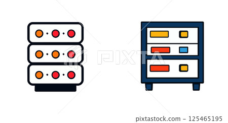 Storage Cabinets and Shelves for Efficient Organization 125465195