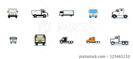 Truck Vehicle Transport Delivery Freight Cargo 125465210