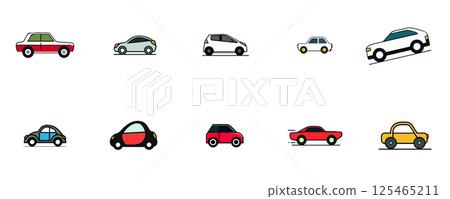 Cars on the Road Driving Vehicles in Motion 125465211