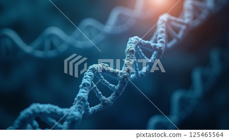 Abstract Depiction Of A DNA Strand Helix Structure Abstract Depiction Of A DNA Strand Helix Structure 125465564