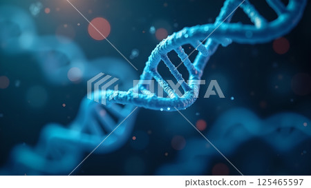 Artistic Rendering of a DNA Molecule Structure Artistic Rendering of a DNA Molecule Structure 125465597