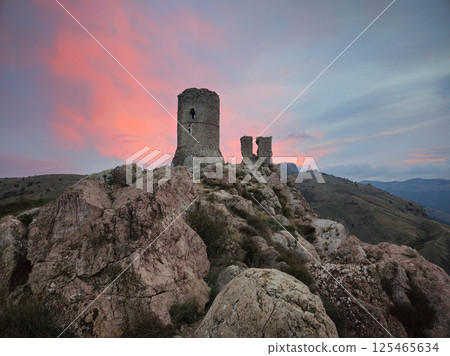 The Genoese fortress of Cembalo. Balaklava 125465634