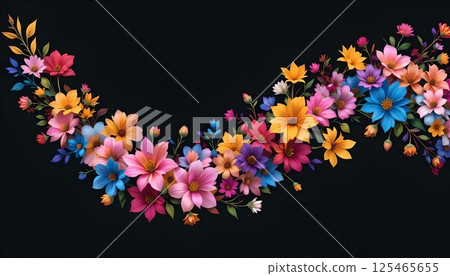 Rainbow Floral Burst Rainbow Floral Burst 125465655