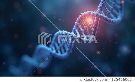 Abstract DNA Structure Visualisation Concept 125466003