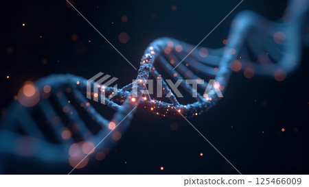 Sparkling Helix: A DNA Strand Visualization 125466009