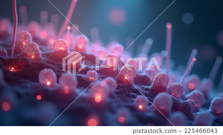 Cellular Network: Microscopic World of Cell Growth 125466043