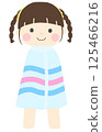 Girl wrapped in a towel 125466216