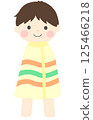 Boy wrapped in a towel 125466218