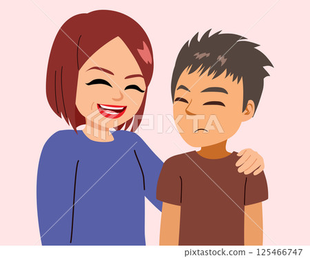 Teenager Boy Receiving Advice from Mother 125466747