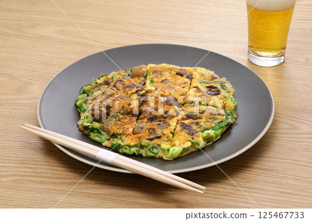 大阪特產:筋絡蔥燒和啤酒 大阪特產:筋絡蔥燒和啤酒 125467733