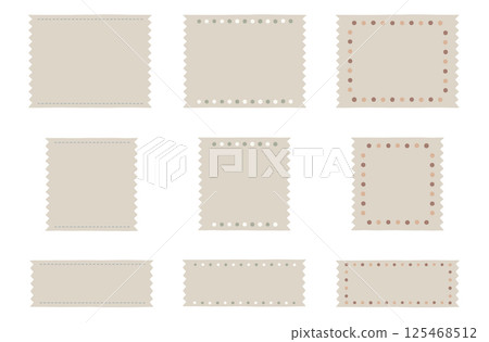 Sepia-colored frame set: Jagged Sepia-colored frame set: Jagged 125468512