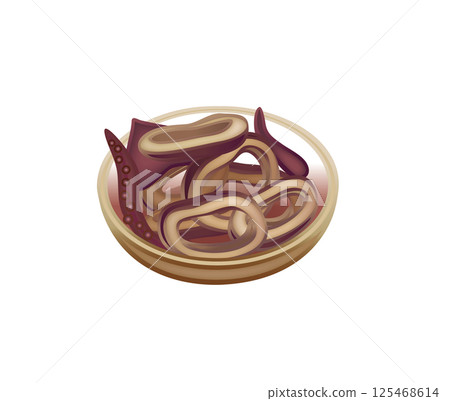 美味煮魷魚的插圖 125468614