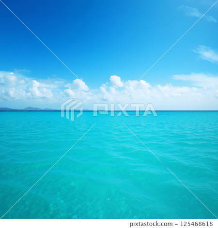 Beautiful summer sea image AI generated image 125468618