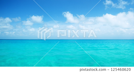 Beautiful summer sea image AI generated image 125468620