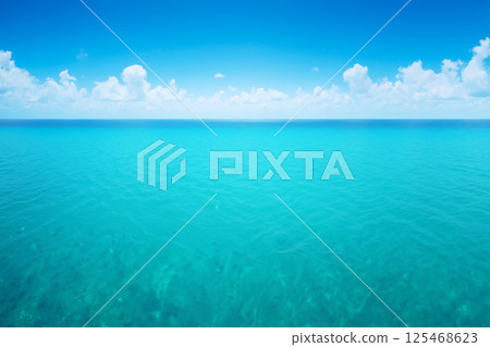 Beautiful summer sea image AI generated image Beautiful summer sea image AI generated image 125468623