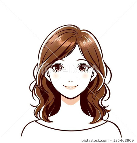 美麗的長髮女人 125468909