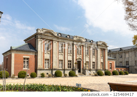 Former Yamagata Prefectural Assembly Building and flower beds 125469417