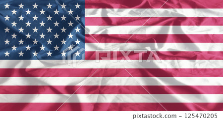 United States of America Flag Wind Waving Close Up USA United States of America Flag Wind Waving Close Up USA 125470205