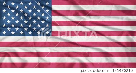 United States of America Flag Wind Waving Close Up USA United States of America Flag Wind Waving Close Up USA 125470210