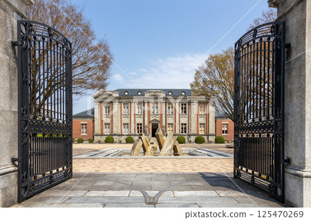 Main gate and the former Yamagata Prefectural Assembly Building 125470269