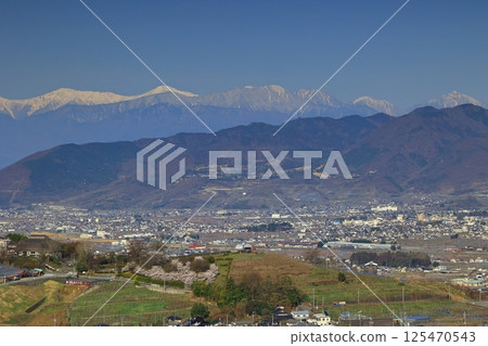 View of the Kofu Basin and the Southern Alps 125470543