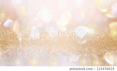 閃閃發光的金色光芒的背景材料 閃閃發光的金色光芒的背景材料 125470819