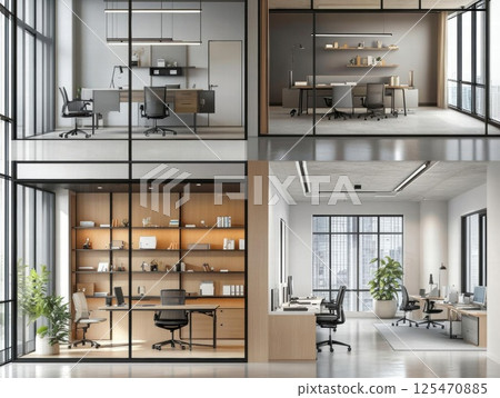 dining room with a dining table 125470885