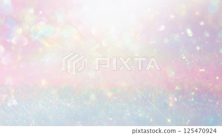 柔和色彩的閃閃發光和夢幻般的燈光背景材料 125470924