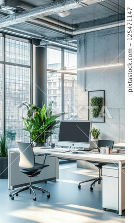 office interior in loft style 125471147