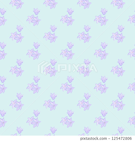 Vintage Chive blossoms Seamless Floral Pattern Light blue background Vintage Chive blossoms Seamless Floral Pattern Light blue background 125472806