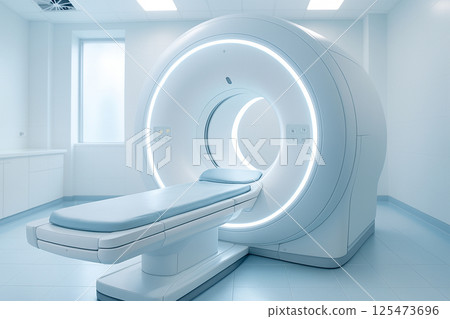 MRI scanner equipment in a modern medical facility MRI scanner equipment in a modern medical facility 125473696