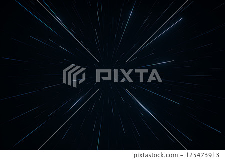 Abstract blue rays 125473913