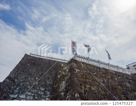 Stone wall of Kofu Castle, Japan Stone wall of Kofu Castle, Japan 125475327