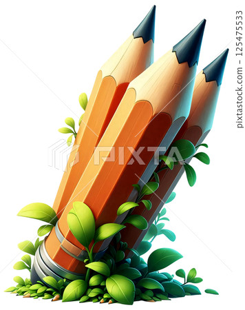 3D Stationery Cartoon, Stationery Cartoon, Stationery store 3D Stationery Cartoon, Stationery Cartoon, Stationery store 125475533