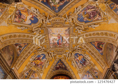 Papal Basilica of Saint Mary Major interior in Rome, Italy. Papal Basilica of Saint Mary Major interior in Rome, Italy. 125476427