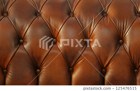 Retro brown leather upholstery Retro brown leather upholstery 125476515