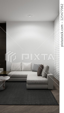 Modern room interior modern style and sofa and decoration 125477062