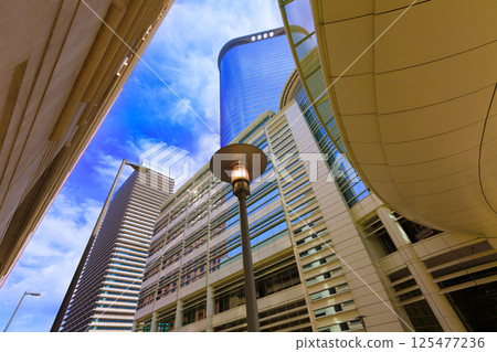 Houston cityscape Bell and Smith St in Texas US Houston cityscape Bell and Smith St in Texas US 125477236
