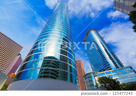Houston cityscape Bell and Smith St in Texas US Houston cityscape Bell and Smith St in Texas US 125477243