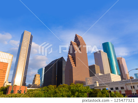 Houston Skyline North view in Texas US 125477321