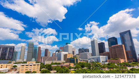 Houston skyline from south in Texas US 125477378