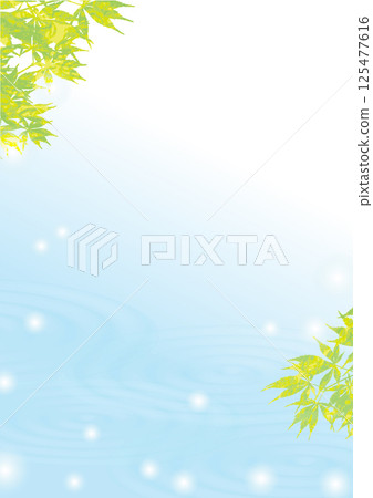 A sparkling background of fresh greenery and a refreshing waterside A sparkling background of fresh greenery and a refreshing waterside 125477616