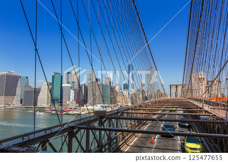 Brooklyn Bridge and Manhattan New York City US Brooklyn Bridge and Manhattan New York City US 125477655