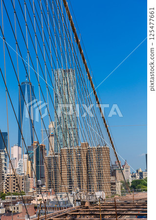 Brooklyn Bridge and Manhattan New York City US Brooklyn Bridge and Manhattan New York City US 125477661