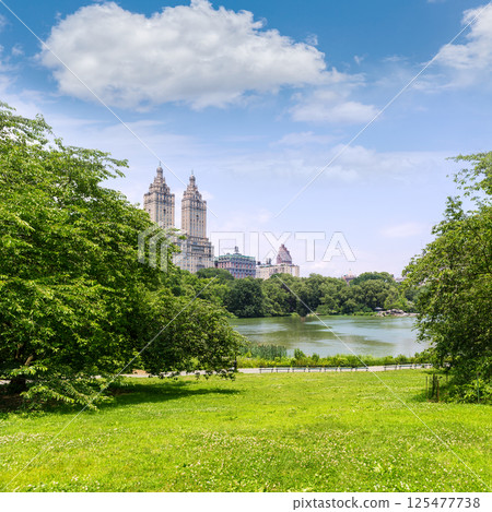 Central Park The Lake Manhattan New York 125477738