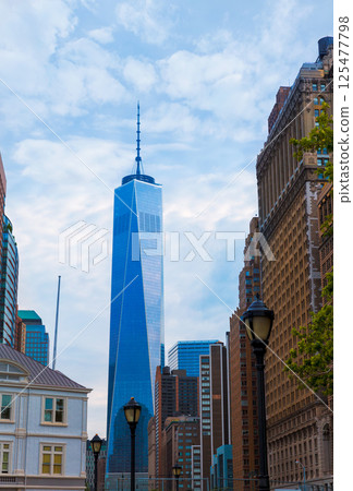 Lower Manhattan with Prudential Tower New York Lower Manhattan with Prudential Tower New York 125477798