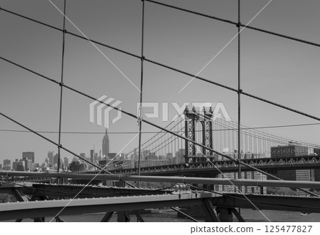 Manhattan Bridge from Brooklyn New York City 125477827