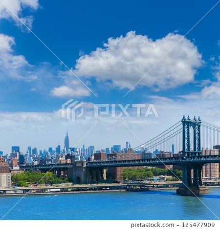 Manhattan Bridge from Brooklyn New York City Manhattan Bridge from Brooklyn New York City 125477909